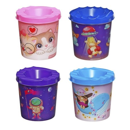 Smaching Substacle Single 210ml Calligrata "kittens", with a pattern, mix-4