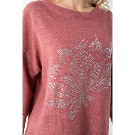 Female jumper, size 50, pink color-4