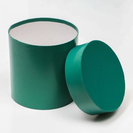 A set of round boxes 5 in 1 gloss emerald, 20*20.19*19.18*18,16*16,15*15-4