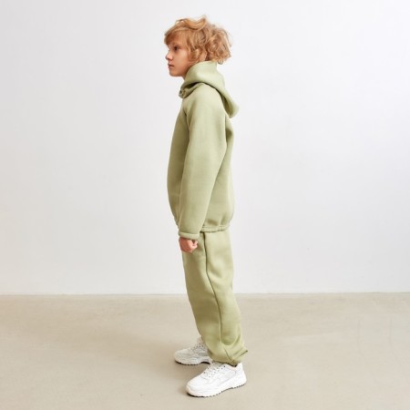 Baby pants Minaku: Basic Line Kids olive color, height 116-3