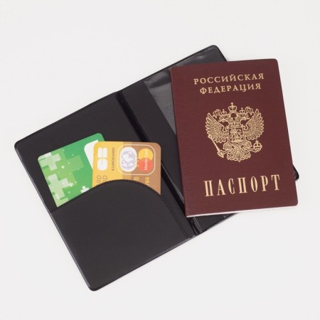 Passport cover, gray color-3
