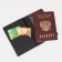 Passport cover, gray color