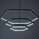 Lamp Bayerlux "Tanley" LED 160W 3000-6000K black 72x80x100 cm