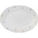 Oval Natalie dish, decor "Small flowers, gold laying", 36 cm