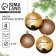 New Year's Christmas Balls “Magic Year!”, For New Year, plastic, d = 8, 4 pcs., Golden color