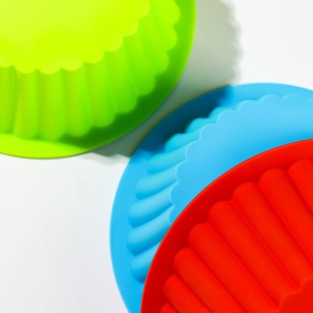 Baking uniform “Circle Circle”, silicone, D = 18.5 cm, Mix color-7