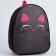 Baby backpack for girls made of artificial leather "Cat", 30x25 cm
