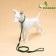 Ringovka with a swivel, 150 x 0.6 cm, black-green