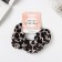 Hair elastic band "Orbit" Print Leo, 10 cm, brown-white