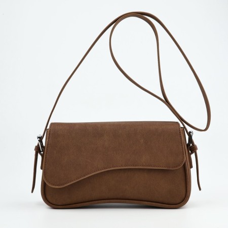 Female bag 25*14*6.5 cm, brown color-5
