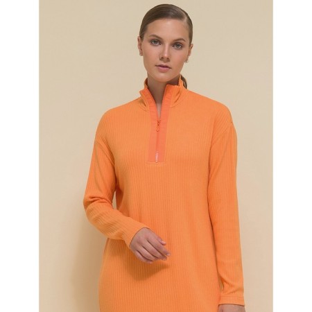 Female dress, size 50, orange color-5