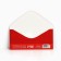 Money envelope “Happy New Year!”, Knitted Christmas tree, 16.5 x 8 cm, New Year