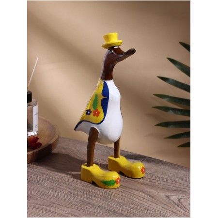 Souvenir "Duck in a yellow summer suit" tree 13x9x27 cm-1