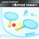 Set of missiles "Cool tennis", 2 rackets, 2 balls, color mix