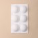 Form for mousse desserts and baking konfinetta "dome", silicone, 30 × 17.5 × 4 cm, 6 cells (d = 7.5 cm), white color