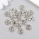 Decor for creativity Metal "Chinese Coin" silver 1x1 cm