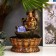 The desktop fountain from the network, the highlighting "Hote at the cliff with a waterfall" 27x20x20 cm