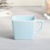 Tea couple ceramic “Blue Gift”, a mug 150 ml, a saucer 15.5x15.5 cm, blue color