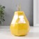 Souvenir ceramics, metal "Yellow pear with faces, with a twig" 10x10x16 cm