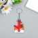 PVC keychain "Dragon with a gift" Soft 6x4.1 cm