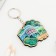Key keychain wooden "Yekaterinburg", 5.3 x 5.3 cm
