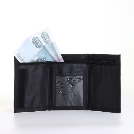 Children's wallet on Velcro "chosen", beige/lilac color-4