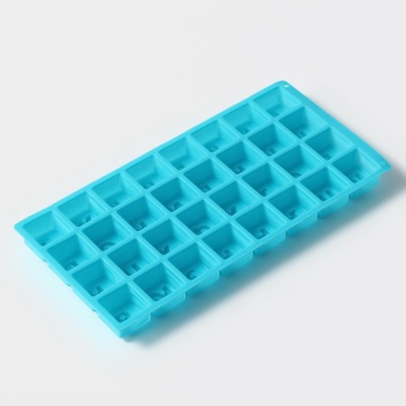 Baking uniform “Alphabet”, silicone, 35 × 18 cm, 32 cells (3.7 × 3.7 × 3 cm), Mix color-4