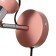 Sconces with a switch on the wire "Claudia" E27 40W pink 28x15x20cm
