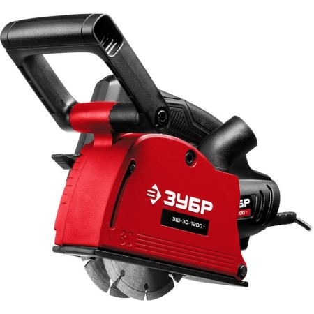 Shtroborez "Zubble" ZSh-30-1200 t, 1200 W, 125x22.2 mm, cut depth 3-30 mm, dust protection-4