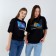 Kiss Me T -shirt Oversize Princess, black color