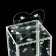 Folding box from PVC 6 x 6 x 10 cm "Heart"