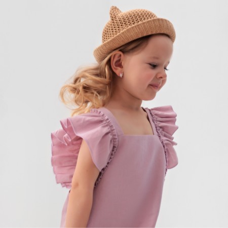 Платье для девочки MINAKU: Cotton Collection цвет розовый, рост 116-1