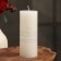 Candle-cylinder aromatic "jasmine", 6x15 cm
