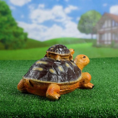 Garden figure "Double Turtle" 26x20x17cm-2