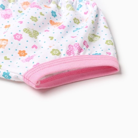 Kit (T -shirt, panties on the diaper) children, white/owls, height 74 cm-2