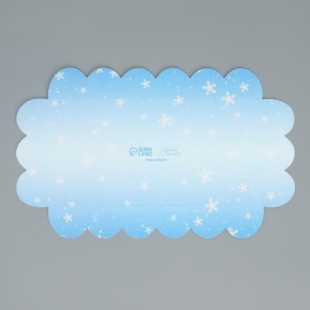 Box for confectionery products with PVC lid "Bunny and Squirrel", 10.5 x 21 x 3 cm, New Year-8