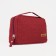Cosmetic bag with lightning, burgundy color
