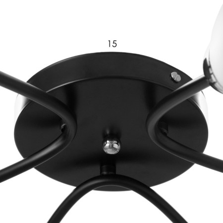 Barra chandelier 6x60W E14 black-chrom 74x74x19 cm.-4