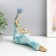 Polystone souvenir "African beauty with a jug" gold with blue 24.5x9.5x19 cm