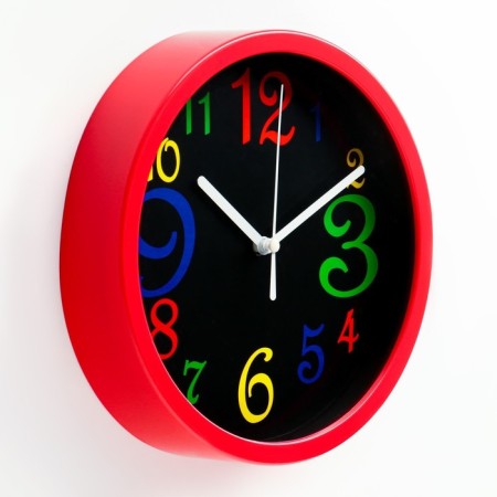 Watch Wall "Color Figures", D-20 cm, discrete move-3