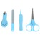 Children's manicure set (scissors, kniper, saw, tweezers), blue color