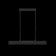 Squirry of suspended Technical P010PL-L23B, LED, 23W, 91x4x8 cm, 800lm, black color