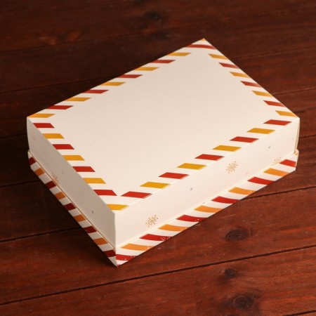 Gift box, team "New Year's Post", 24 x 17 x 8 cm-2