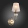 Wall lamp EVOLUCE. SL185.301.01. Grazia. 1x40 W, E14, 14x35.8 cm, bronze color, transparent