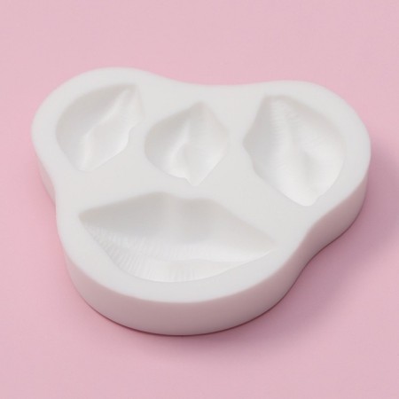 Mold Dolyana "Lips", 8.5 × 8 × 1.5 cm, white color-7