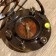 Compass with sunny clock 11 cm, brass