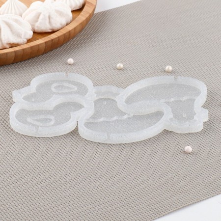 Silicone Mold for candy and chocolate “Chicken and chicken”, 7 × 6, 5.5 × 5 cm, the color is transparent-2