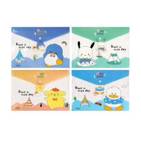 Folder-convert on the button, A4, 180 μm, "animals", mix