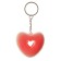 Square “heart”, on a key fob, color mix