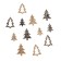 New Year's decor with backlight "Christmas tree", set of 12 pcs.